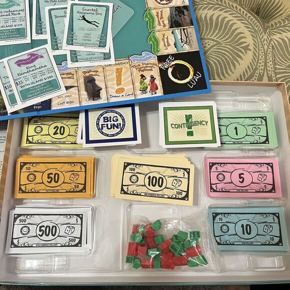 Hawaii Opoly Hawaiian Monopoly Board Game Complete Open Box Late For The Sky - Picture 5 of 6